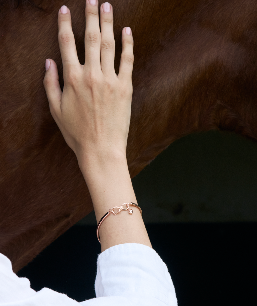 Valentine Limited Collection's " Infinity Love & Rosy Rose " Adjustable Cuff Bracelet, Robinwood Masterpieces