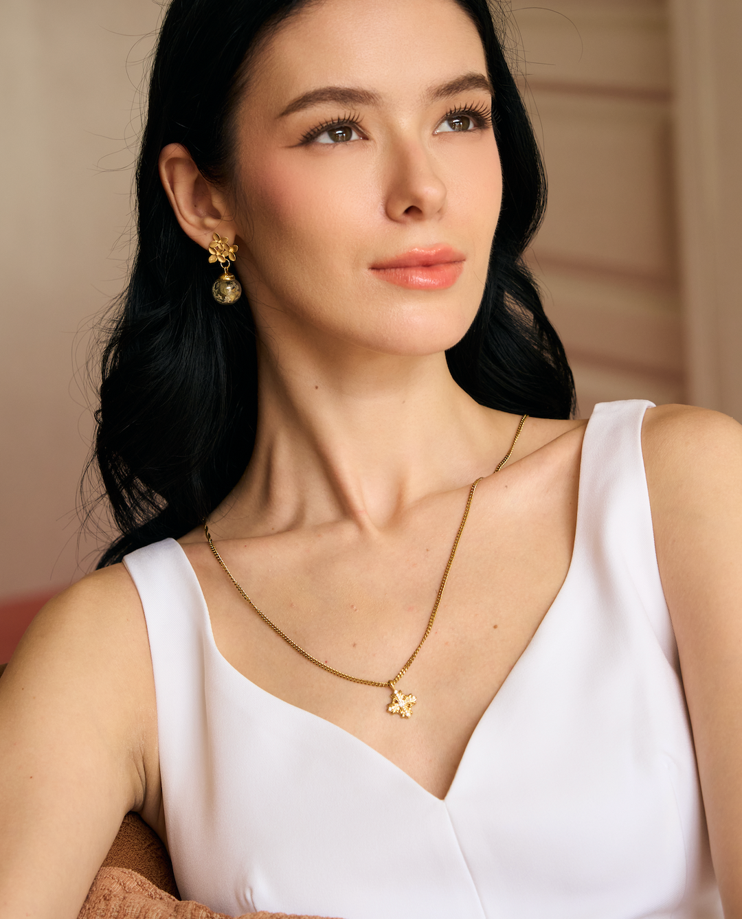Limited Collection's " Infinity Cross Gold RobinWood Signature, Fleur-De-Lis Infinity Necklace
