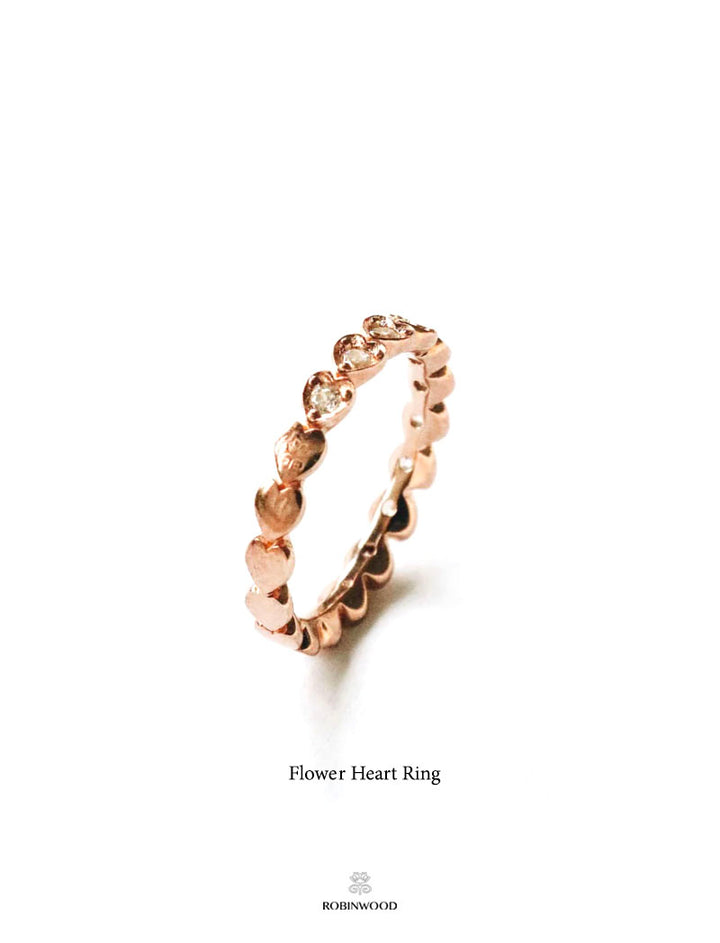 Limited Collection's " Flower Heart Signature Ring " Robinwood, Masterpieces