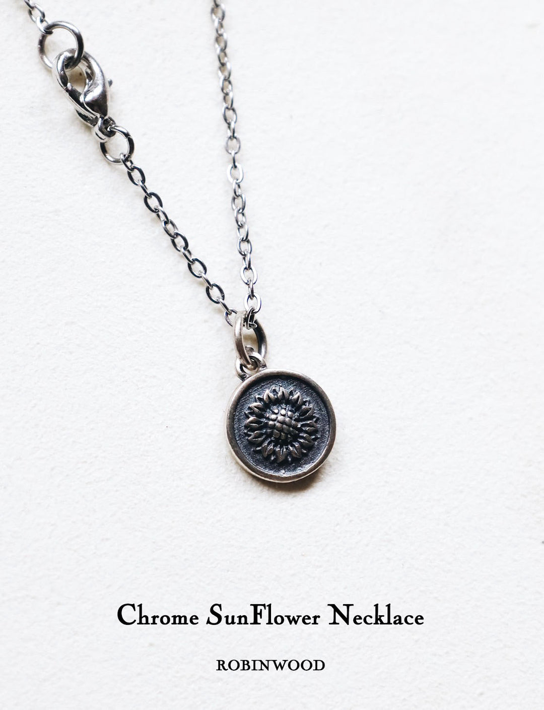 Limited Men Collection's " Chrome Sun Flower Necklace Design, Men Series