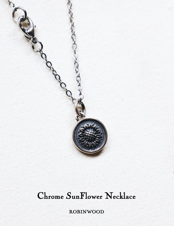 Limited Men Collection's " Chrome Sun Flower Necklace Design, Men Series