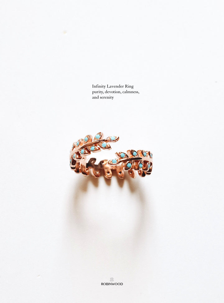 Limited Collection's " Infinity Lavender Ring Design, Robinwood Masterpieces