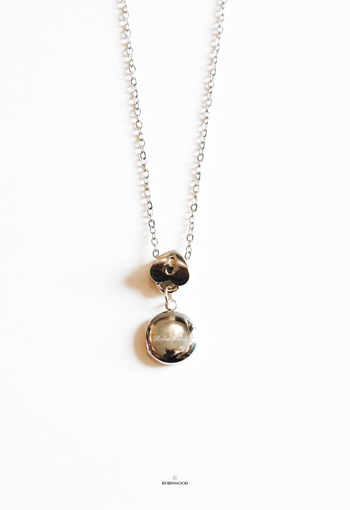 " Engraved Memorable Locket " 2025 Collection, 92.5 K Sterling Silver Solider Chain, Robinwood