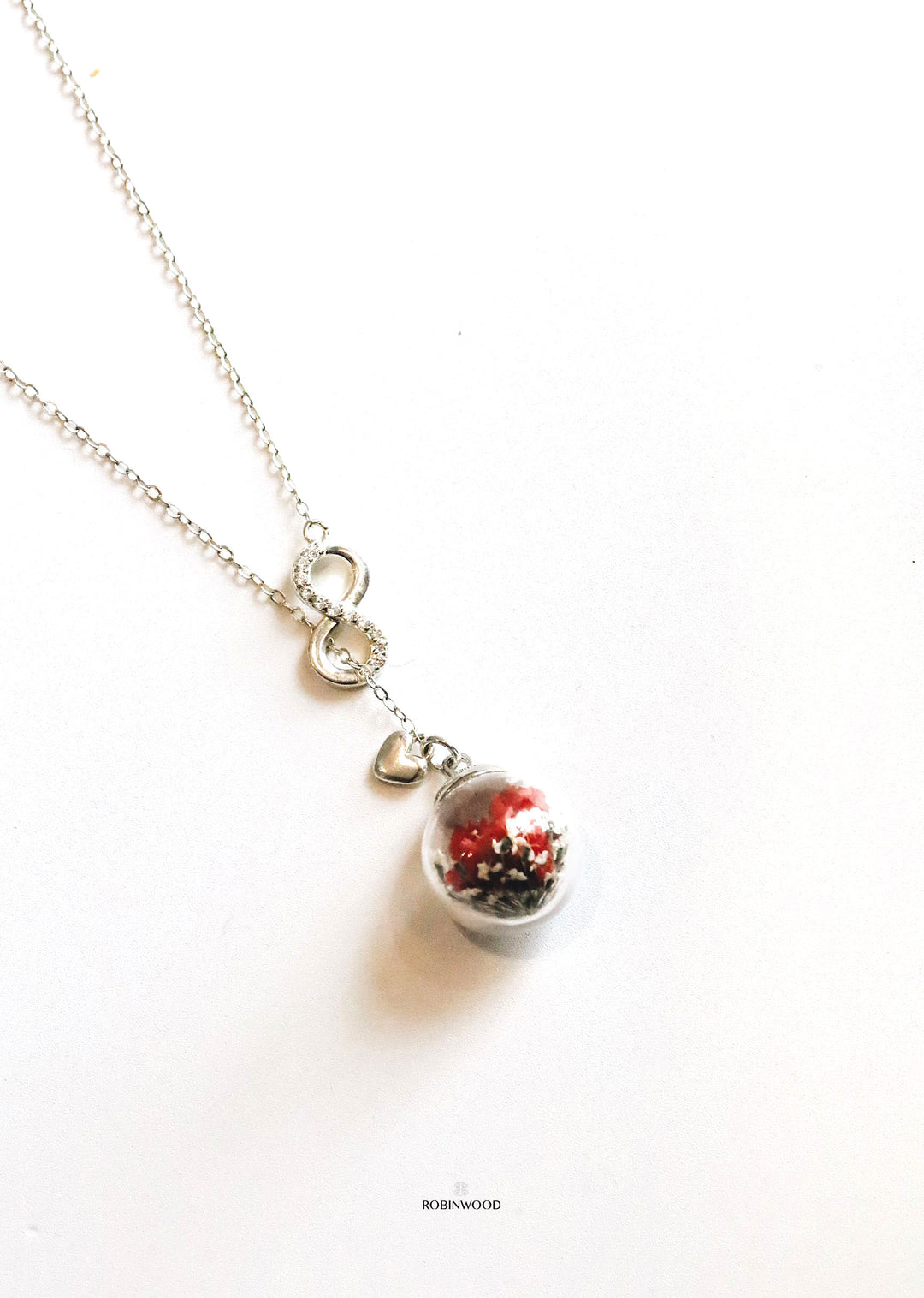 Limited Valentine Collection's English Austin Rose Necklace