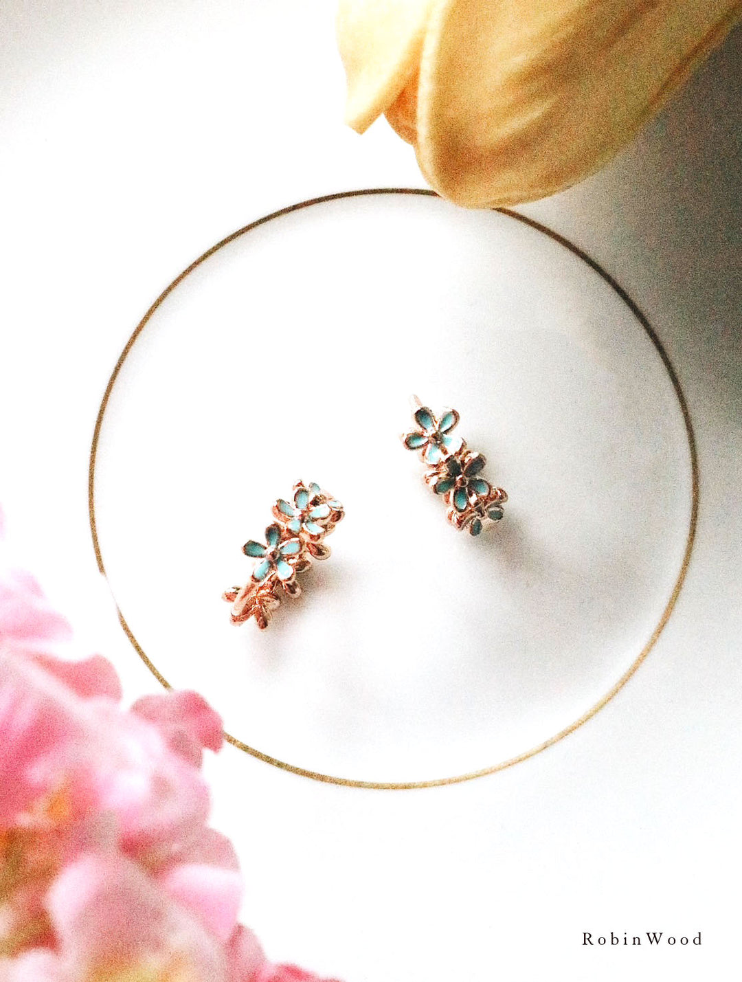 Limited Collection's " Winter Forget Me Not Earrings ", Robinwood, Masterpieces