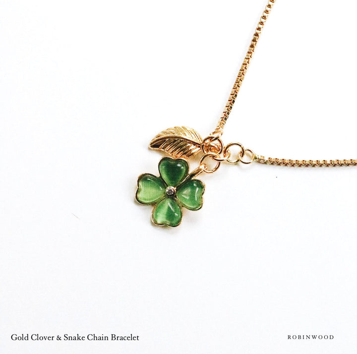 LIMITED COLLECTION " GREEN QUARTZ CLOVER BRACELET " , ADJUSTABLE SIZE,SERIES, ROBINWOOD MASTERPIECES REGULAR PRICE