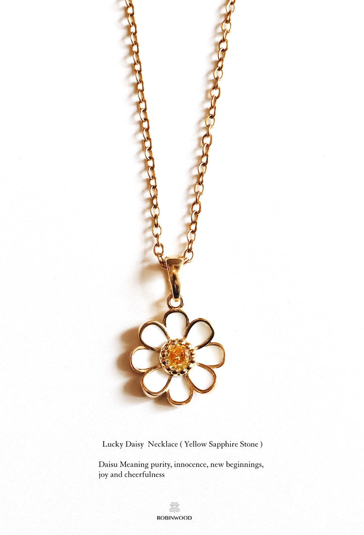 Limited Daisy Collection's : Lucky Daisy Signature Necklace, Robinwood Masterpieces