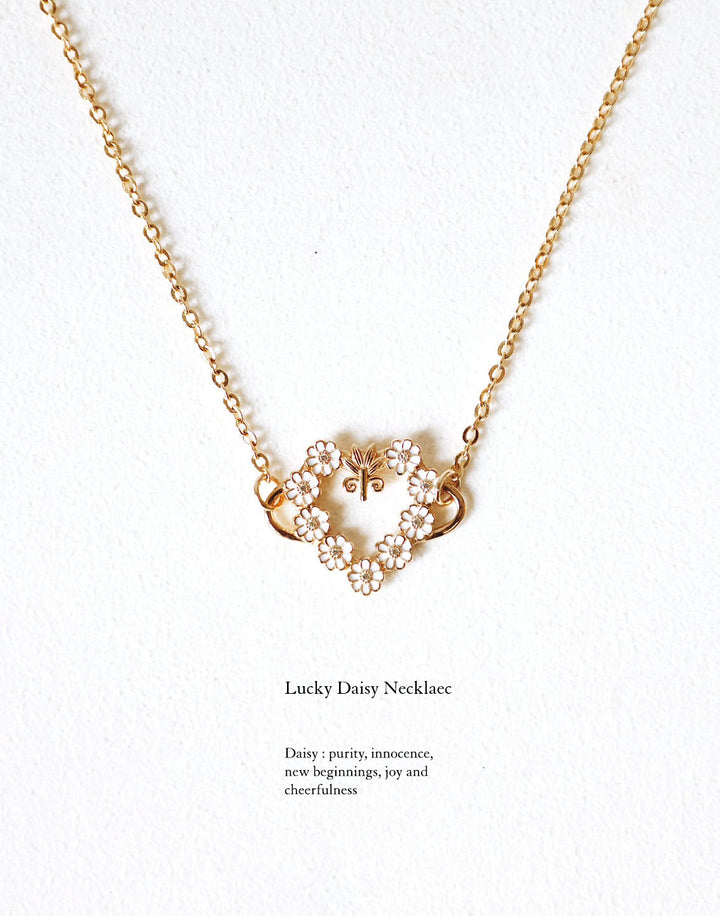 LIMITED DAISY COLLECTION'S : LUCKY DAISY SIGNATURE NECKLACE, ROBINWOOD MASTERPIECES