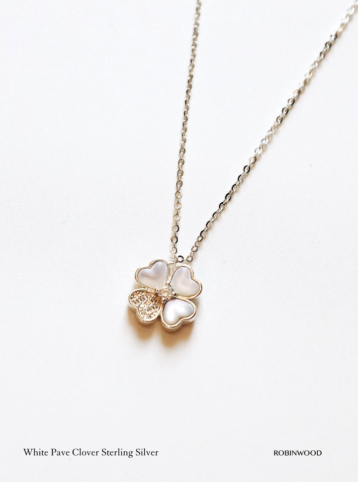 Limited Collection's " 92.5 Sterling Silver Swarovski White Clover " , Robinwood, Masterpieces Design