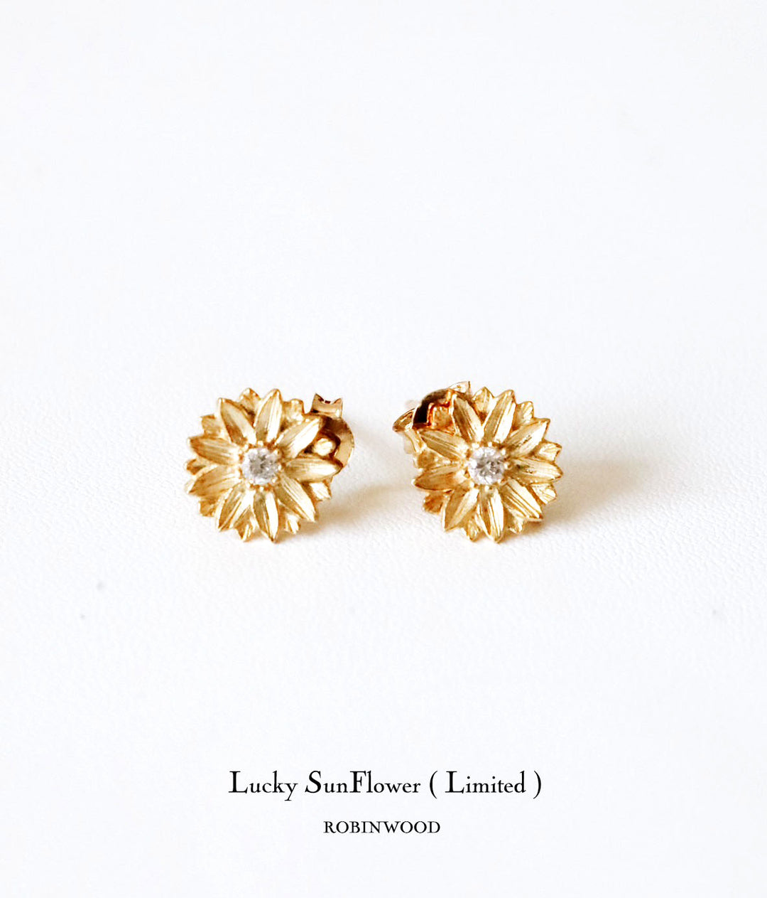 Limited Sun Flower Collection's " Lucky Sun Flower, Signature Earrings  By Robinwood