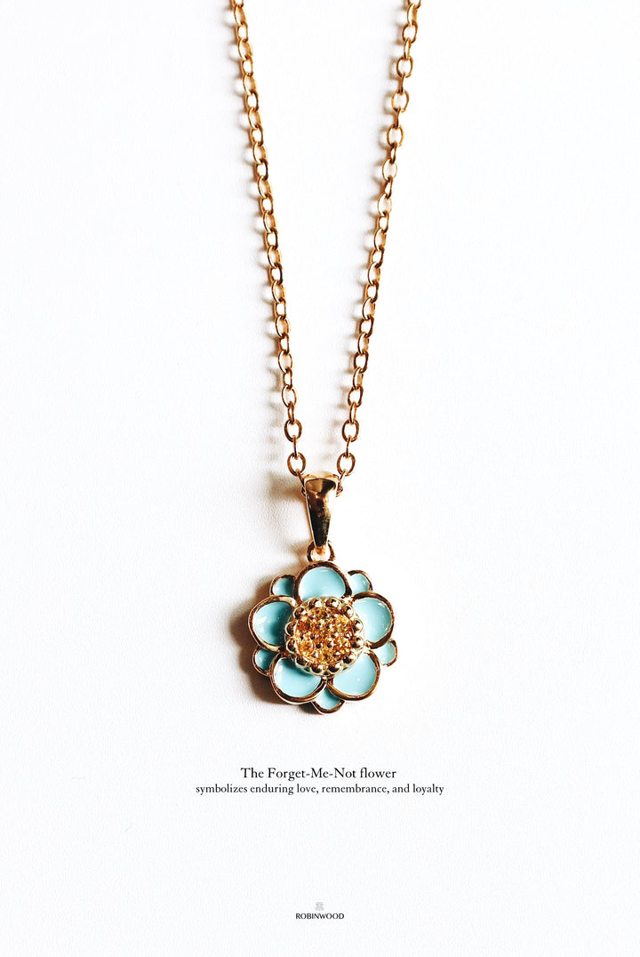 " Limited Collection's "  Memorable Forget Me Not Signature Necklace