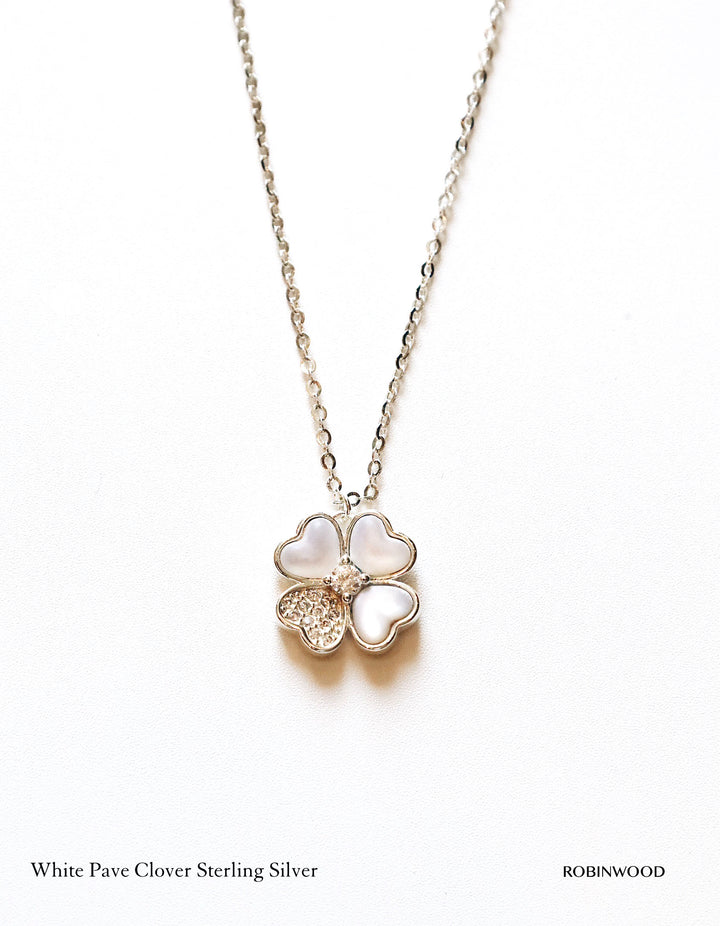 Limited Collection's " 92.5 Sterling Silver Swarovski White Clover " , Robinwood, Masterpieces Design