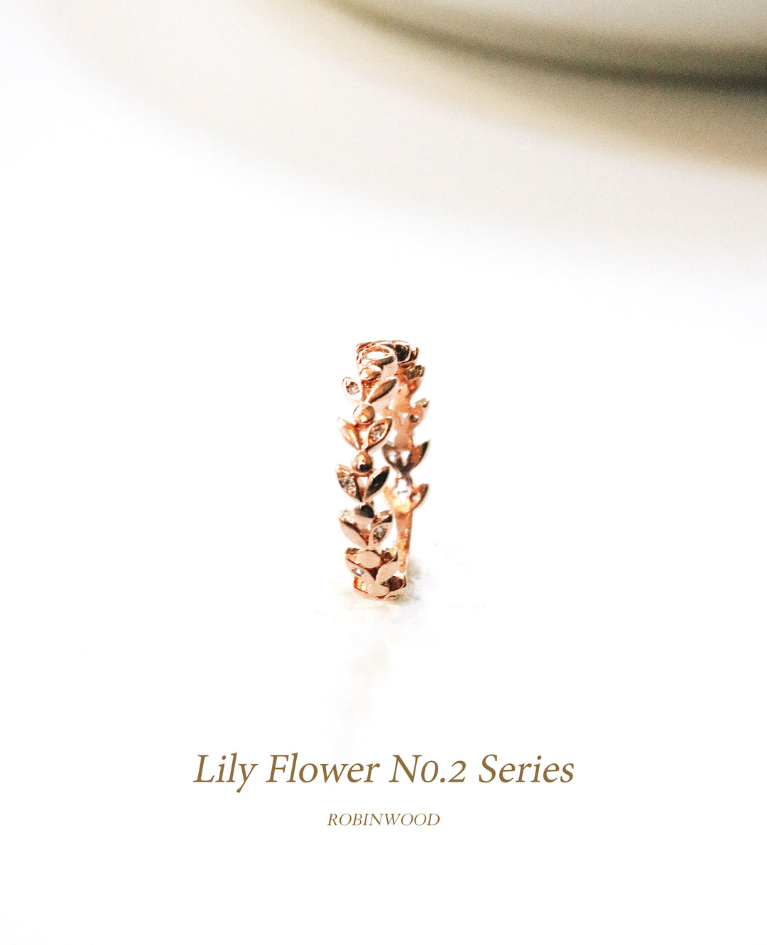 Limited Collection's " Lily Flower No.2 Series Ring ",Rose Gold, Robinwood Masterpieces