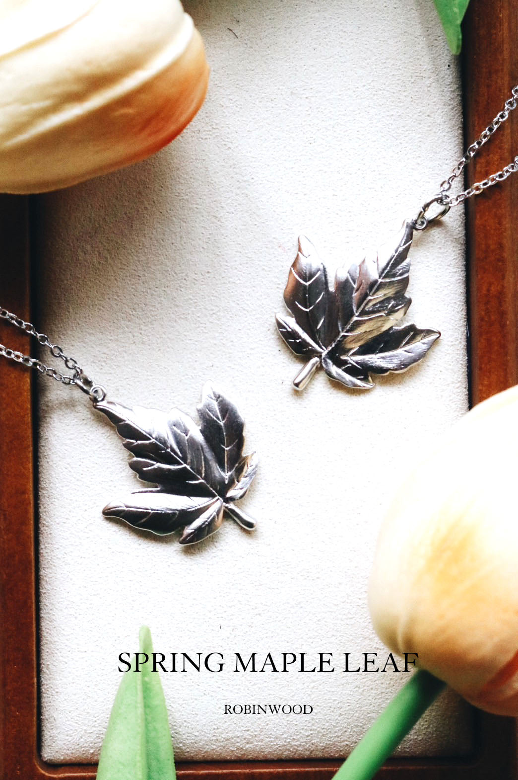 Limited Collection's " Spring Maple Necklace " 92.5 K Sterling Silver Design, Robinwood
