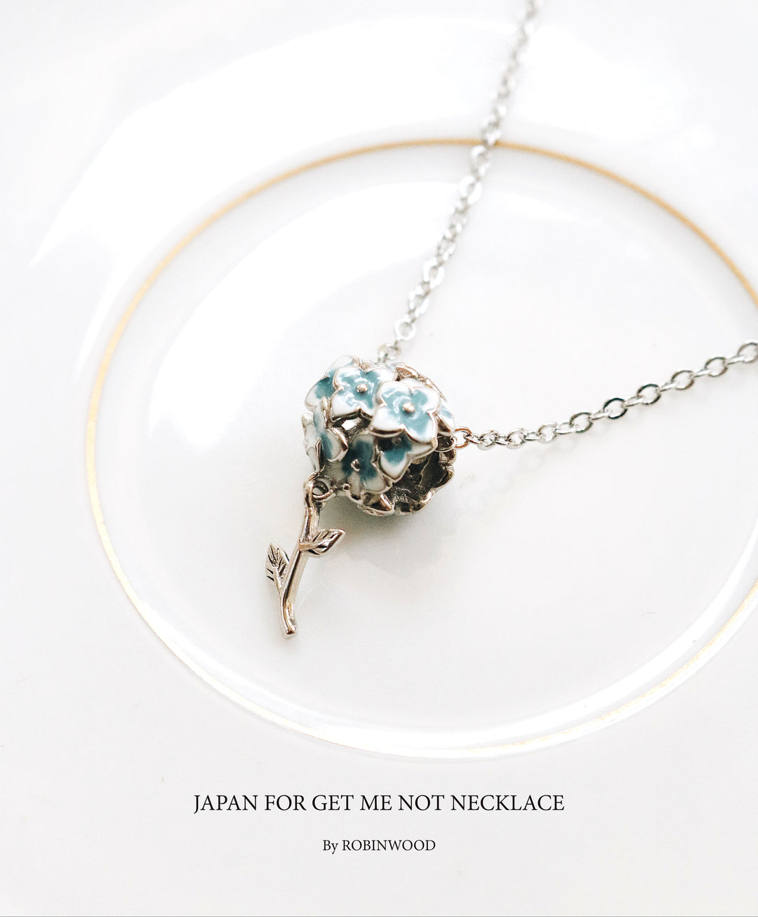 Limited Collection's " Japan Forget Me Not " 92.5 K Sterling Silver Series, Robinwood Masterpieces