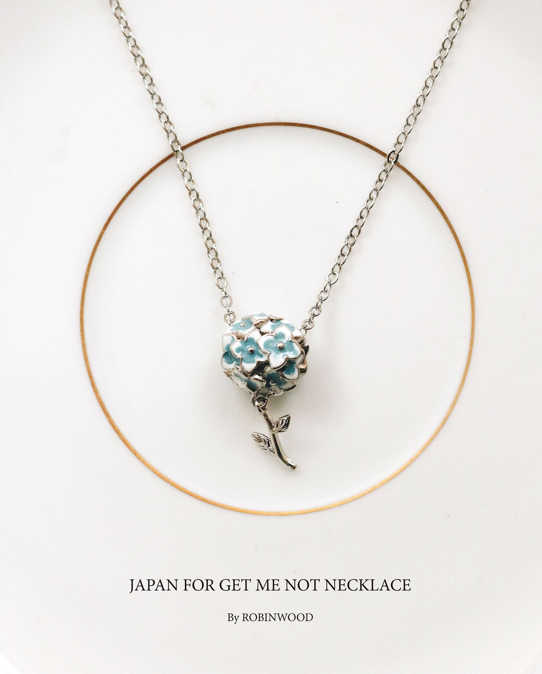 Limited Collection's " Japan Forget Me Not " 92.5 K Sterling Silver Series, Robinwood Masterpieces