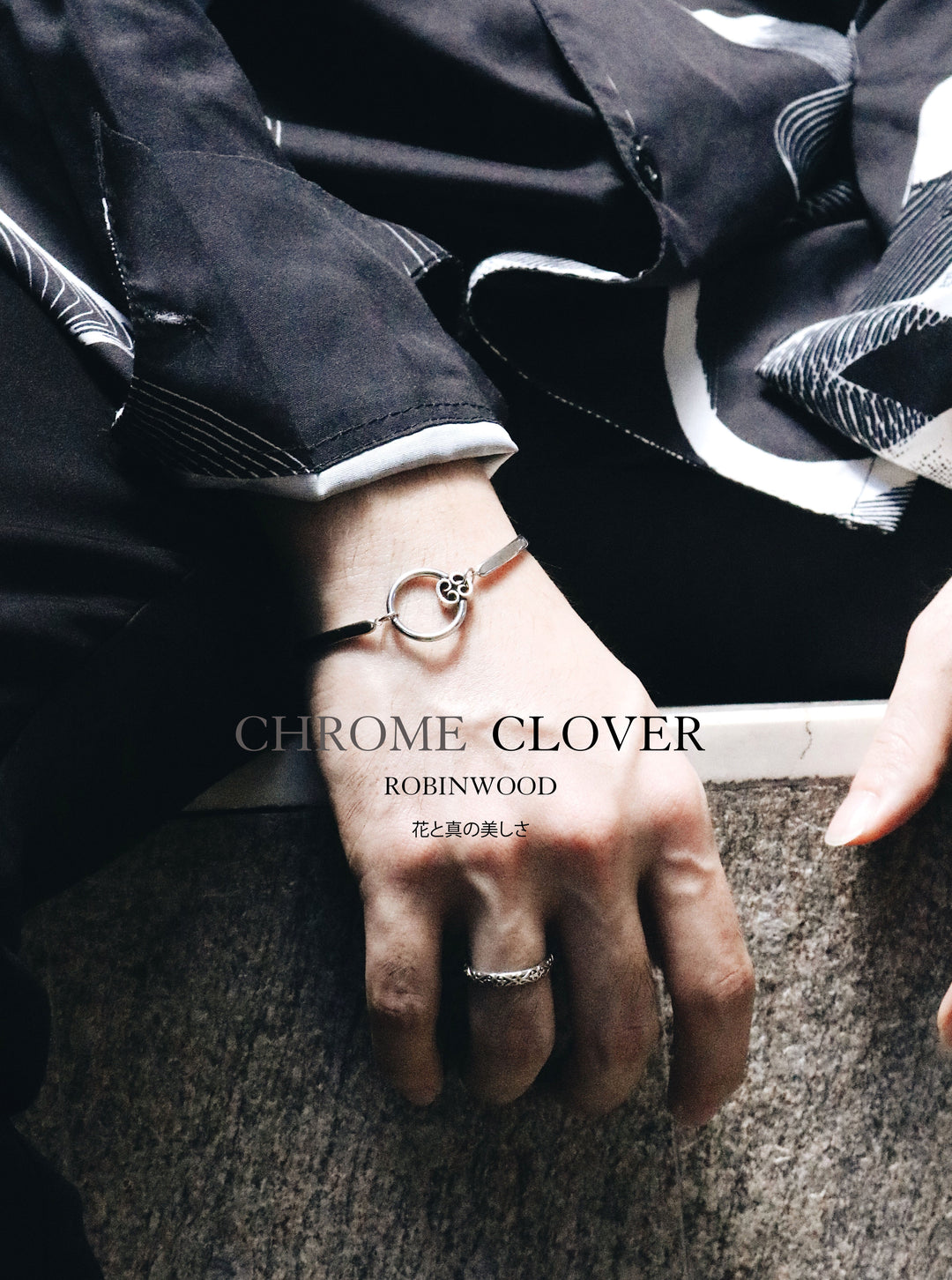 " Men Limited Collection's " Chrome Clover Bracelet, 2022 Award Design, By Robinwood