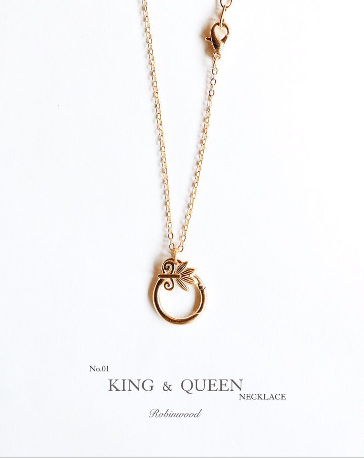 " Limited Collection's " King & Queen Gold Necklace, 2023 Award Design, By Robinwood