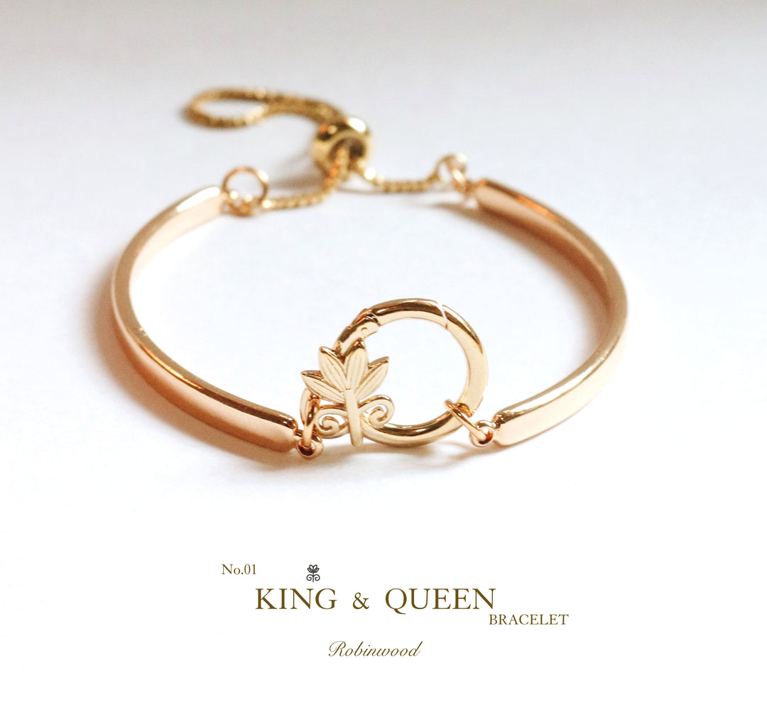 " Limited Collection's " King & Queen Gold Bracelet, 2023 Award Design, By Robinwood