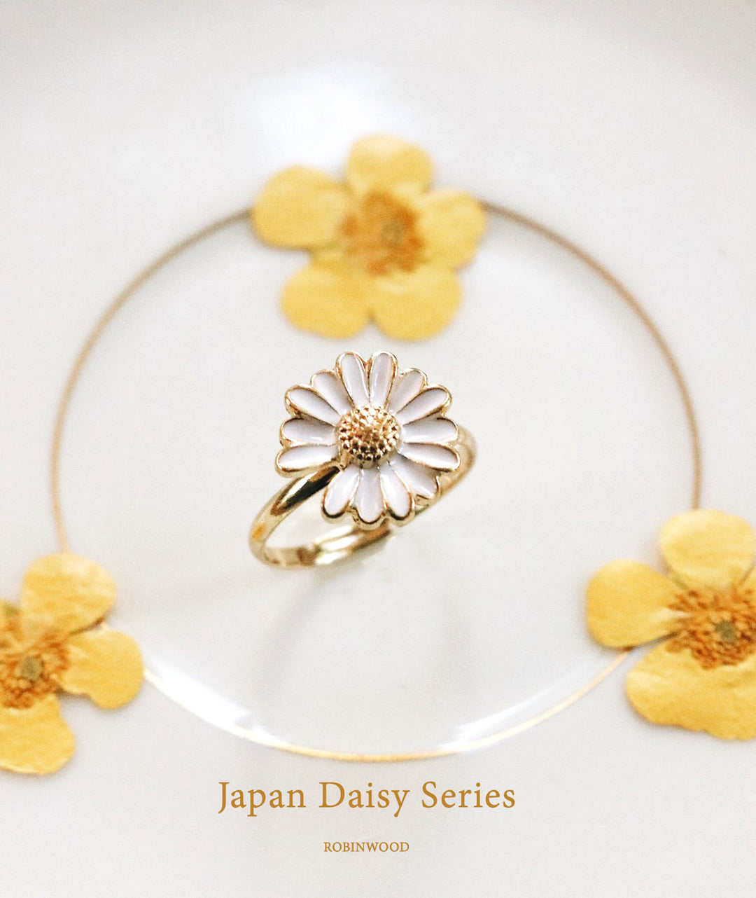 " Limited Collection's " & " Japan Daisy Ring ", Japanese Series,Adjustable Size, Robinwood, Promotion Series