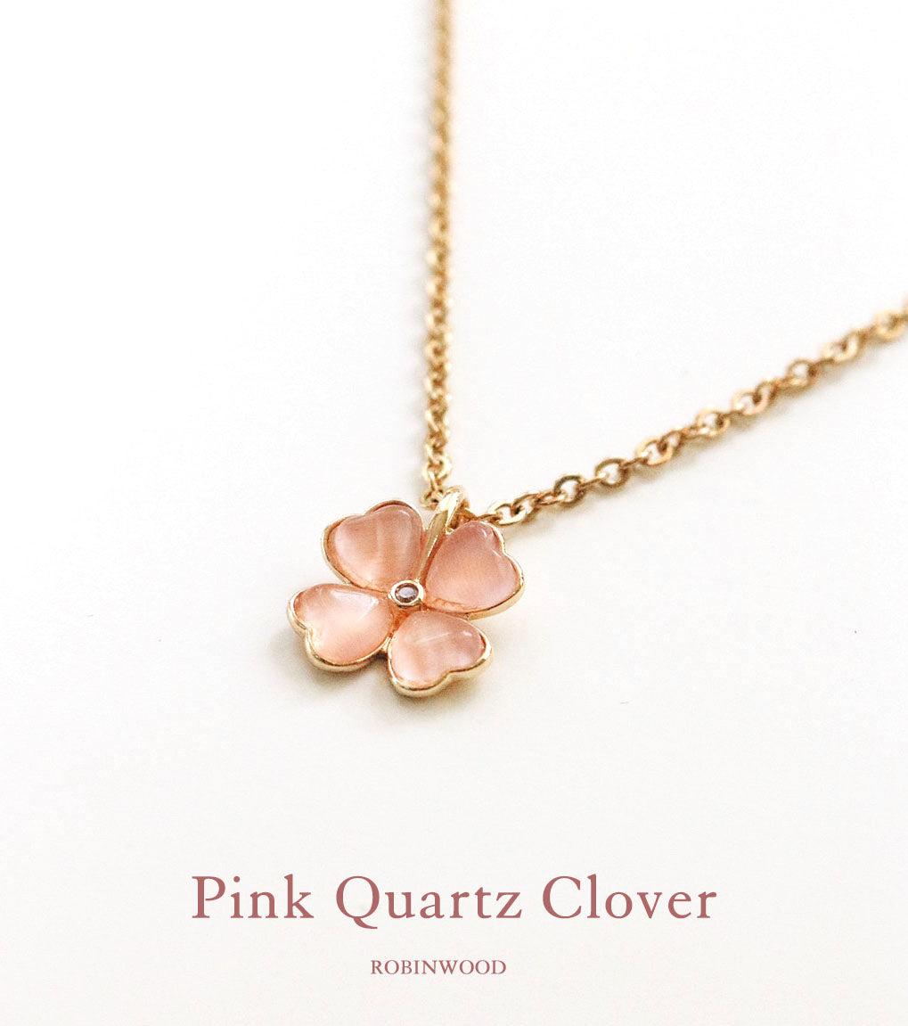 Limited Collection " Rose Quartz Clover " Series, Robinwood Masterpieces