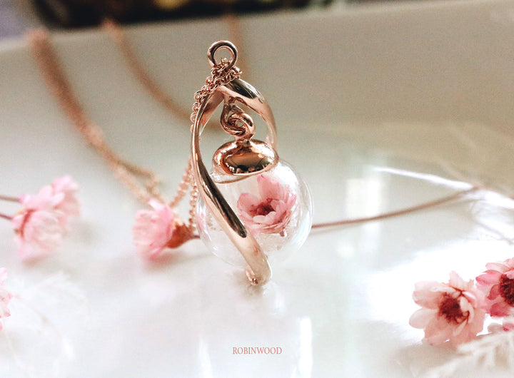 " November Collection's ", Infinity Love & Pink Bird Nest Design ", Rosegold Necklace, Robinwood