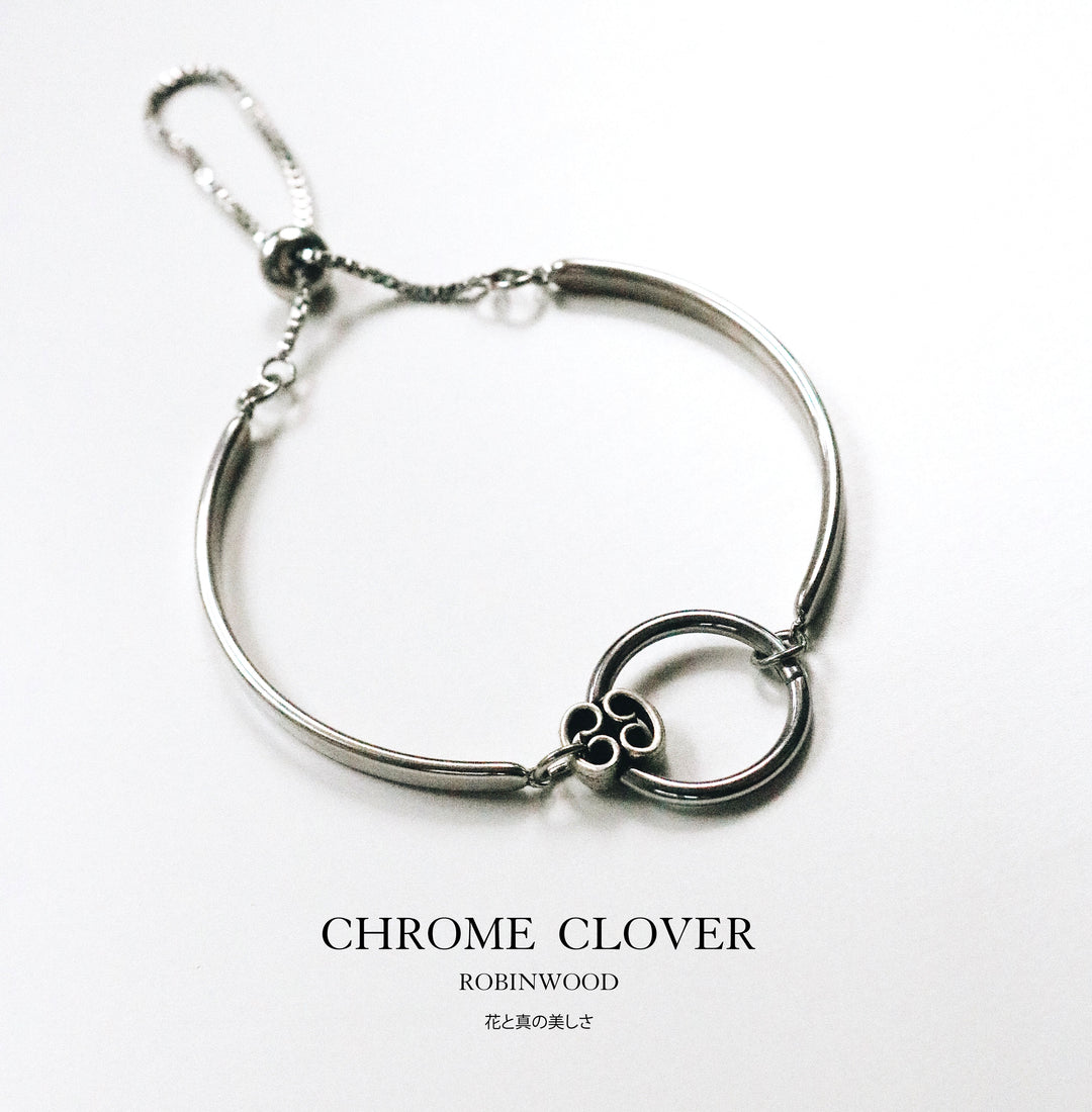" Men Limited Collection's " Chrome Clover Bracelet, 2022 Award Design, By Robinwood