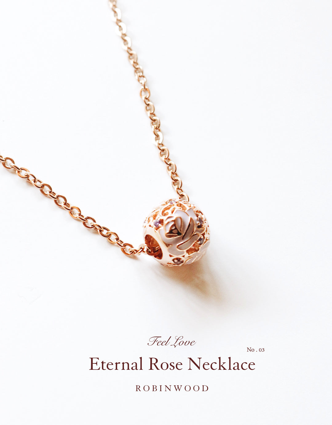 Valentine Limited Collection's "Eternal Rose Necklace " , Robinwood Masterpieces