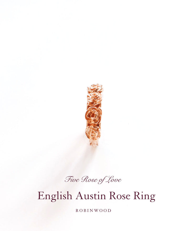Valentine Limited Collection's " Five English Austin Roses Ring  " , Robinwood Masterpieces