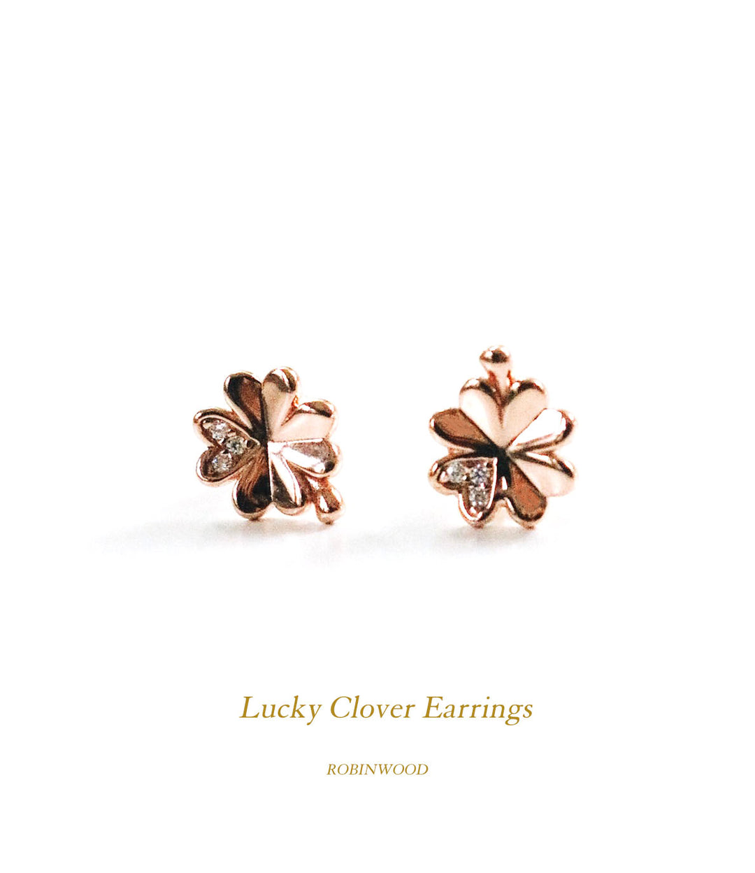 " Limited Series " Lucky Clover Earrings, Robinwood, Limited 88 Pieces
